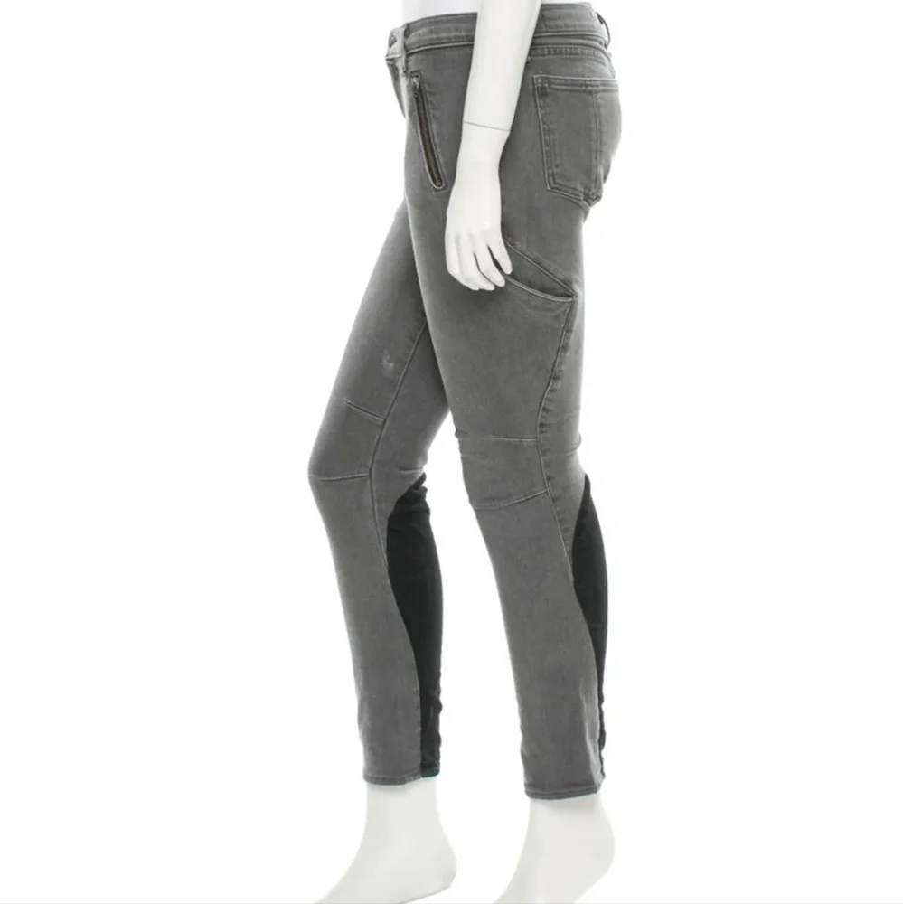 Grey Rag & Bone Rally Moto Cargo Skinny Jeans - Picture 4 of 6